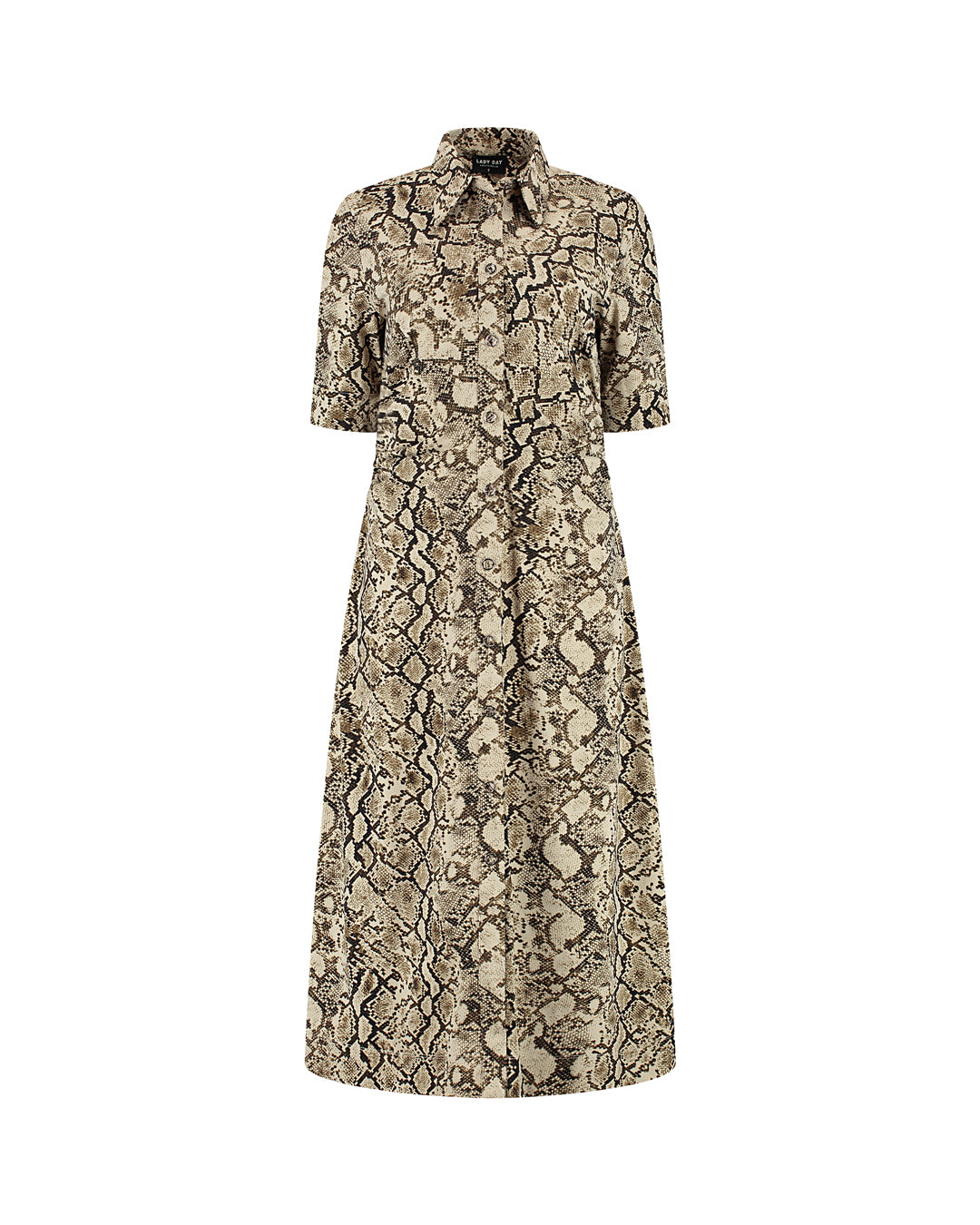 Lady Day Dress, URSELLA, Snake print