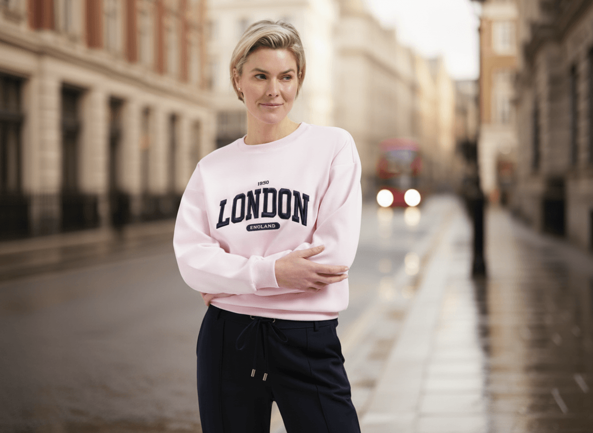 Lady Day Sweater, LONDON, Sweet pink