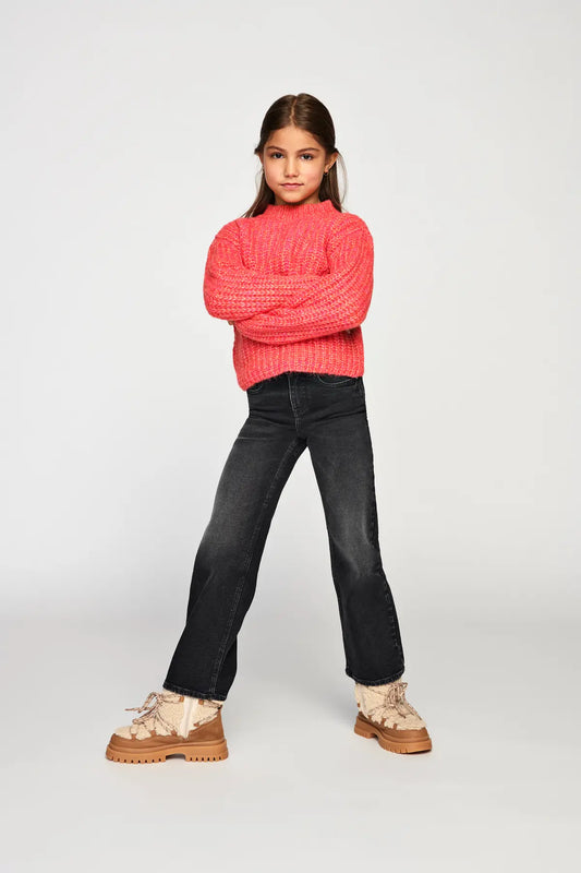 Kids Only Girls Jeans JUICY Wide Leg, Washed Black