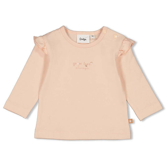 Feetje Longsleeve Little Rosebud Licht Rose