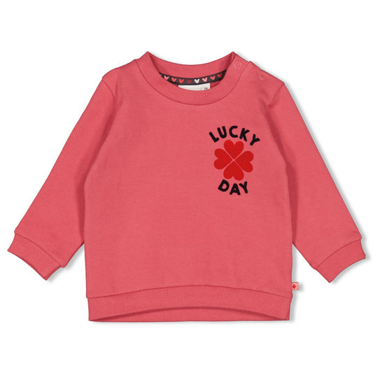 Feetje Sweater, QUEEN OF HEARTS,Roze