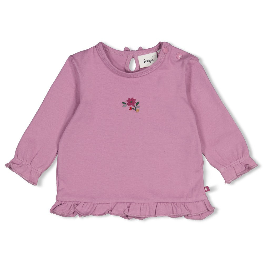 Feetje,Longsleeve ruches - Afternoon Tea, Lila