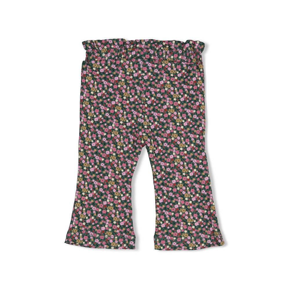 Feetje,Flare broek rib AOP - Afternoon Tea, Groen