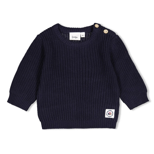 Feetje, Sweater gebreid - Built for Fun,Marine