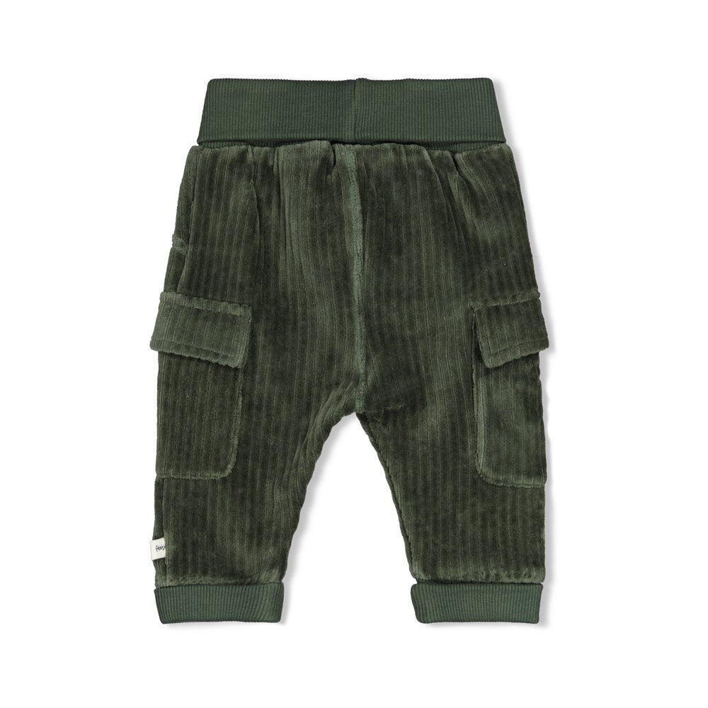 Feetje, Broek velours rib - Wiggle and Waddle, Groen