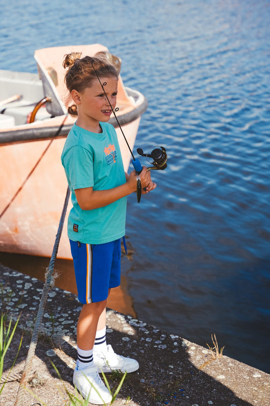 TYGO&vito Jongens Sweatshort, TOBY, True Blue