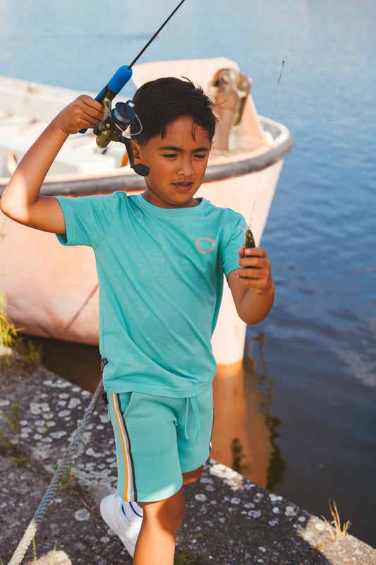 TYGO&vito Jongens Sweatshort, TOBY, Wasabi