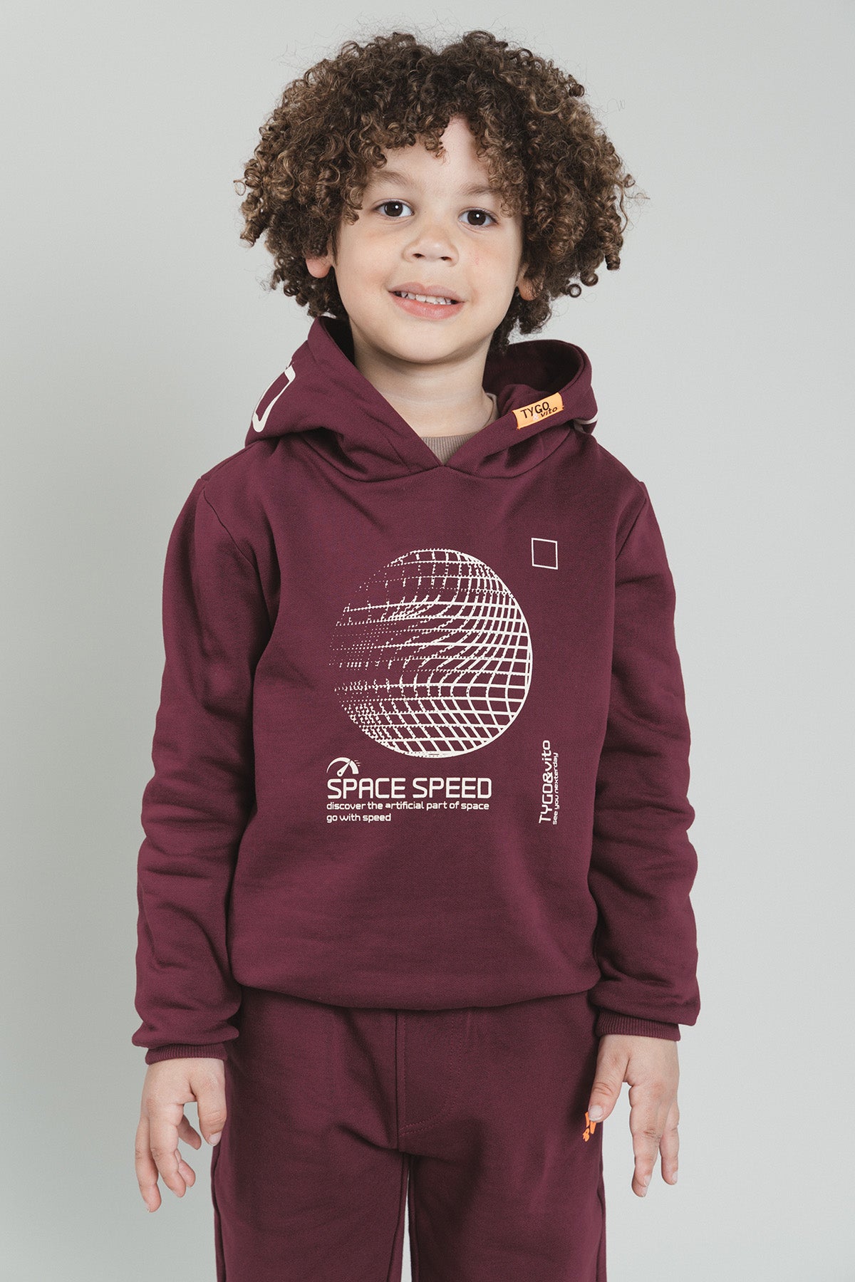 Tygo & vito Hoodie HOBIE, Merlot