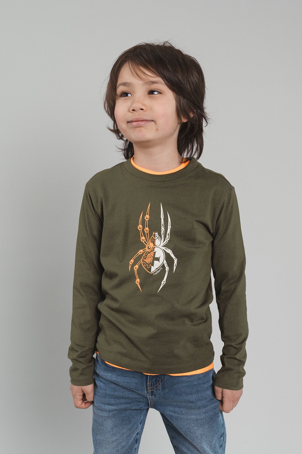 TYGO&vito Jongens, Longsleeve, MAX, Olive Night