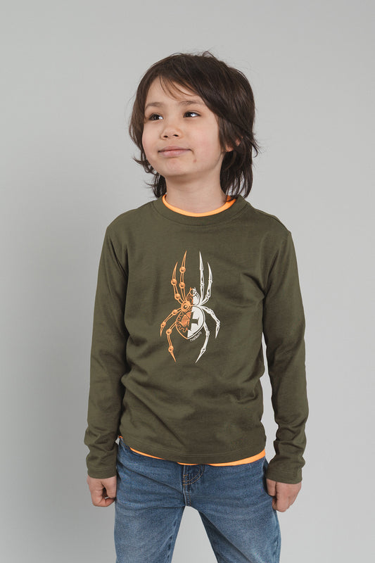 TYGO&vito Jongens, Longsleeve, MAX, Olive Night