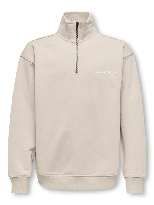 KIds Only & Sons Halfzipper, LES CLASSIQUES, Silver Lining