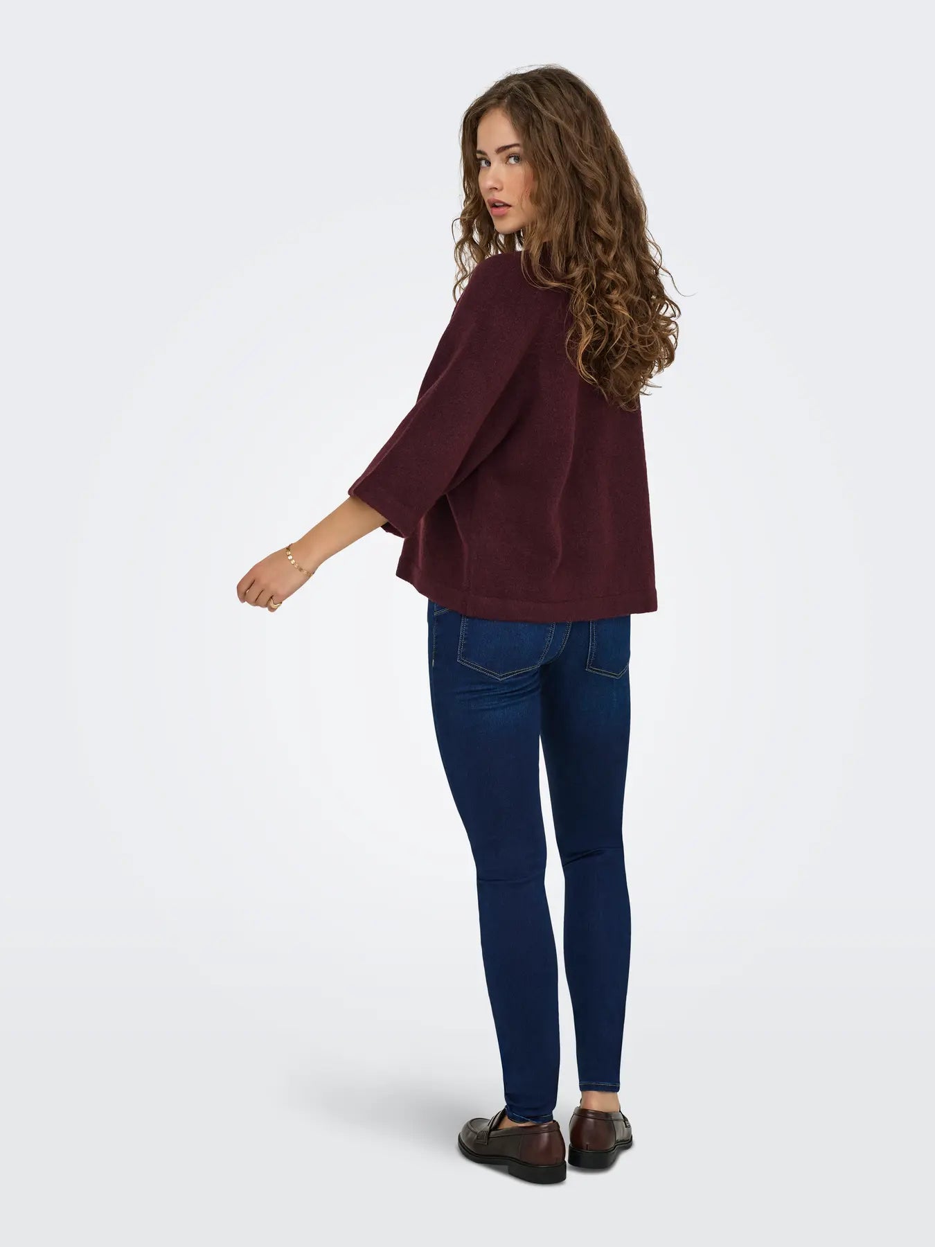 Only Dames Pullover SIMONI 3/4, Port Royale MELANGE