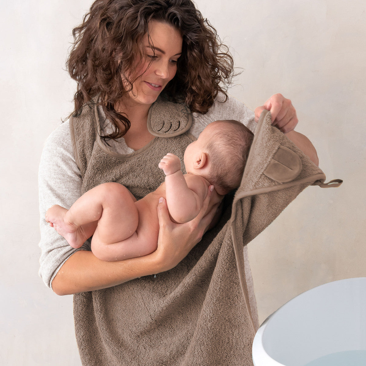 Nifty Handsfree Badcape, Mocha