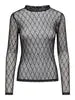 Only Top SALINA l/s Lace Top Jrs, zwart
