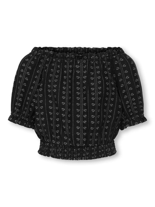 Kids Only Girls Shirt BOLETTA, Off shoulder, Black