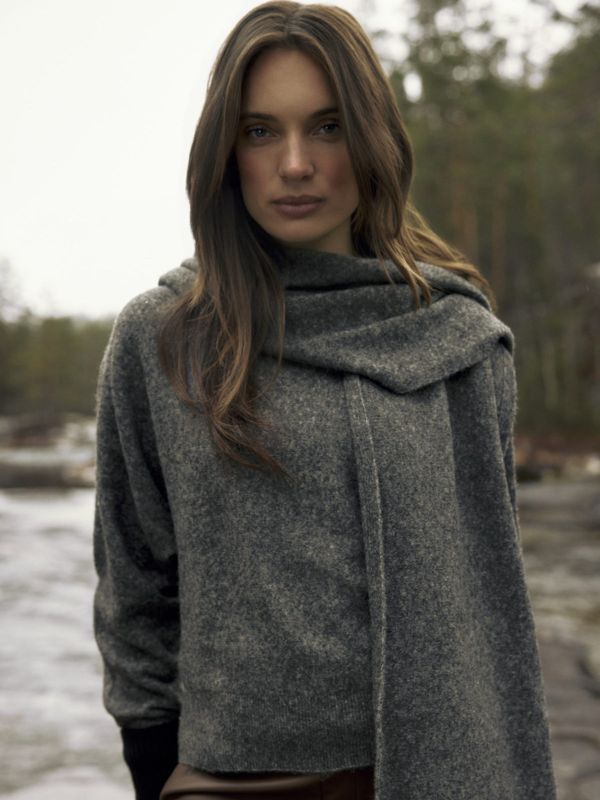 Lady Day, Sweater, ARLEEN, Grey Melange