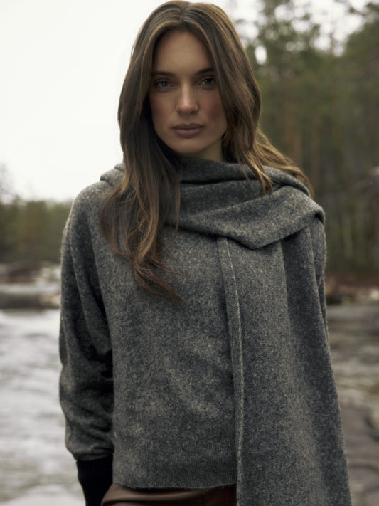 Lady Day, Sweater, ARLEEN, Grey Melange
