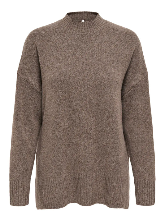 Only Dames Trui, HAZEL, Brown Lentil Melange