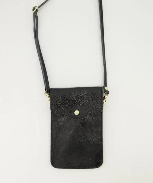 Pona - Sauvage Metallic - Crossbodytassen -  Zwart