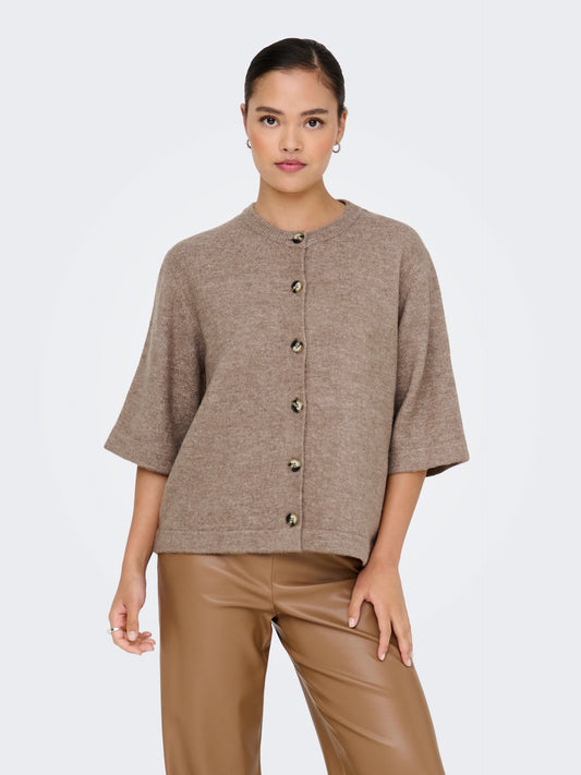 Only Dames Cardigan CAMILLA, Caribou MELANGE