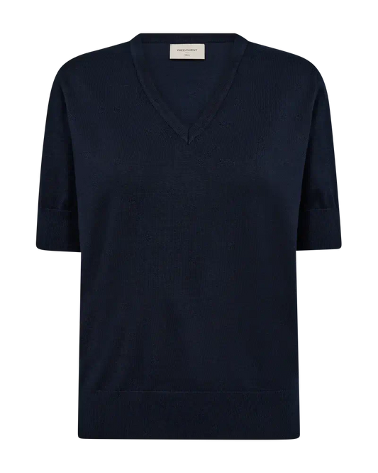 Freequent Pullover short sleeves, KATIE, Navy