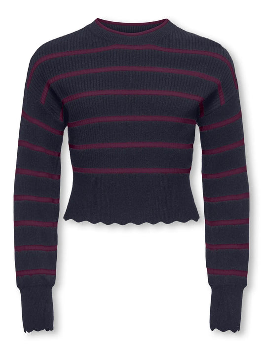 Only Girls Pullover, IBI,  Night Sky Mauve Wine