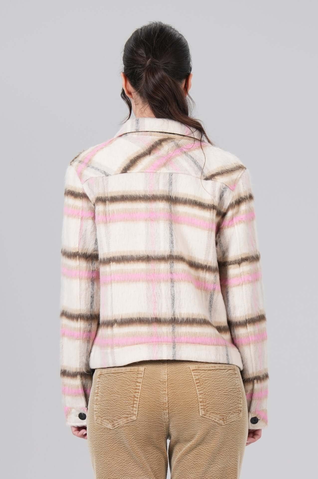 Miracle of Denim Dames Jack Chalk Beige Check