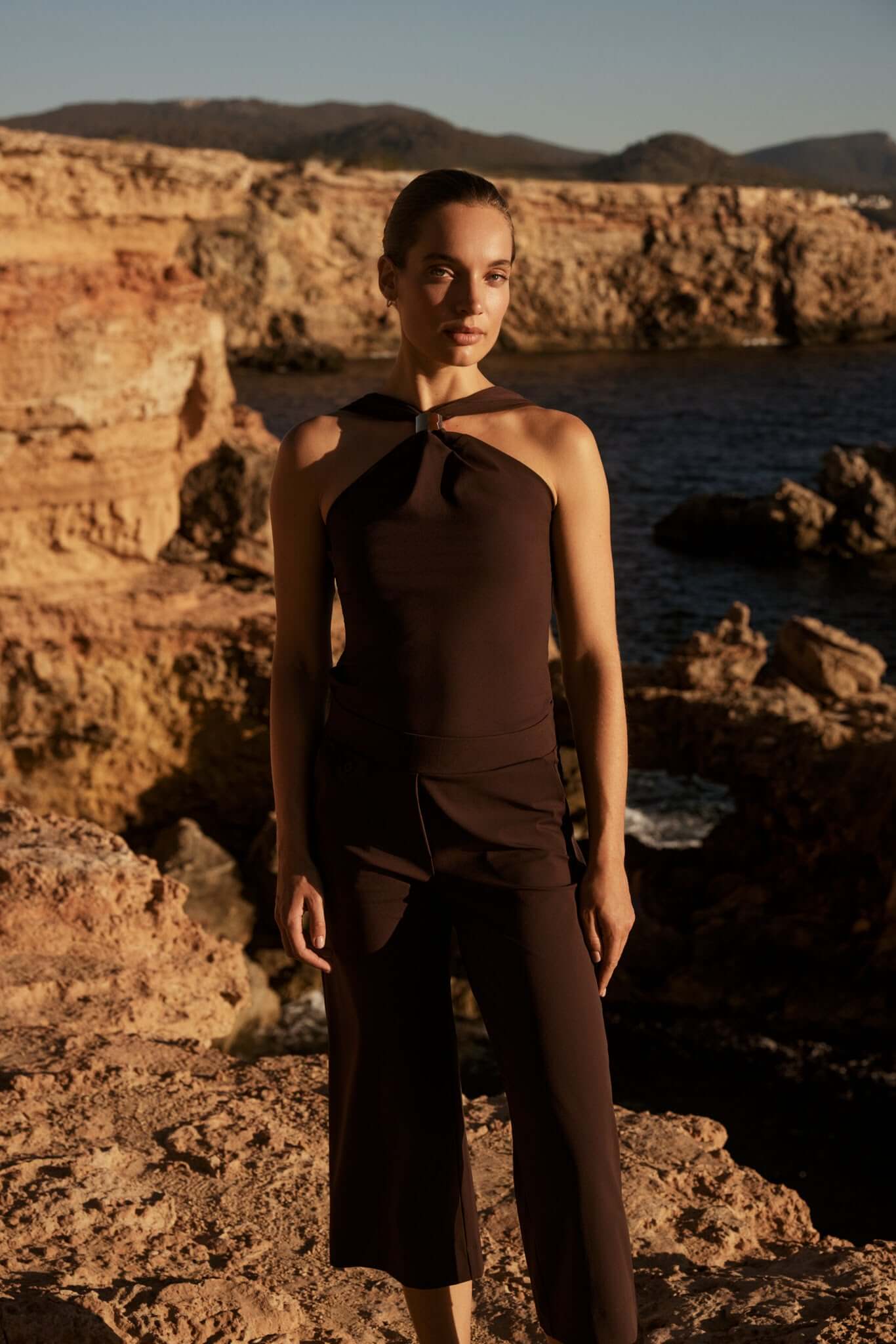 Lady Day Top NATALIE, Dark brown