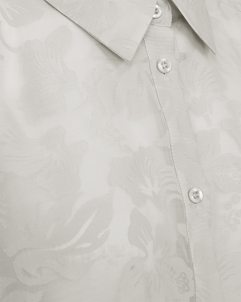 Freequent, Blouse, SIMME, Jacquard, Balloon sleeves