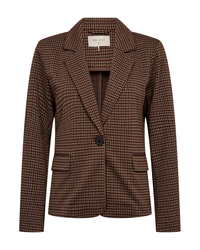 Freequent Blazer SONNY, Check pattern/port royal