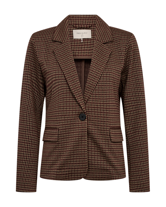 Freequent Blazer SONNY, Check pattern/port royal