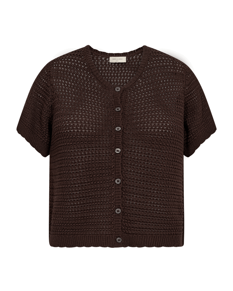 Freequent Dames Vest, TOTA, Coffee Bean