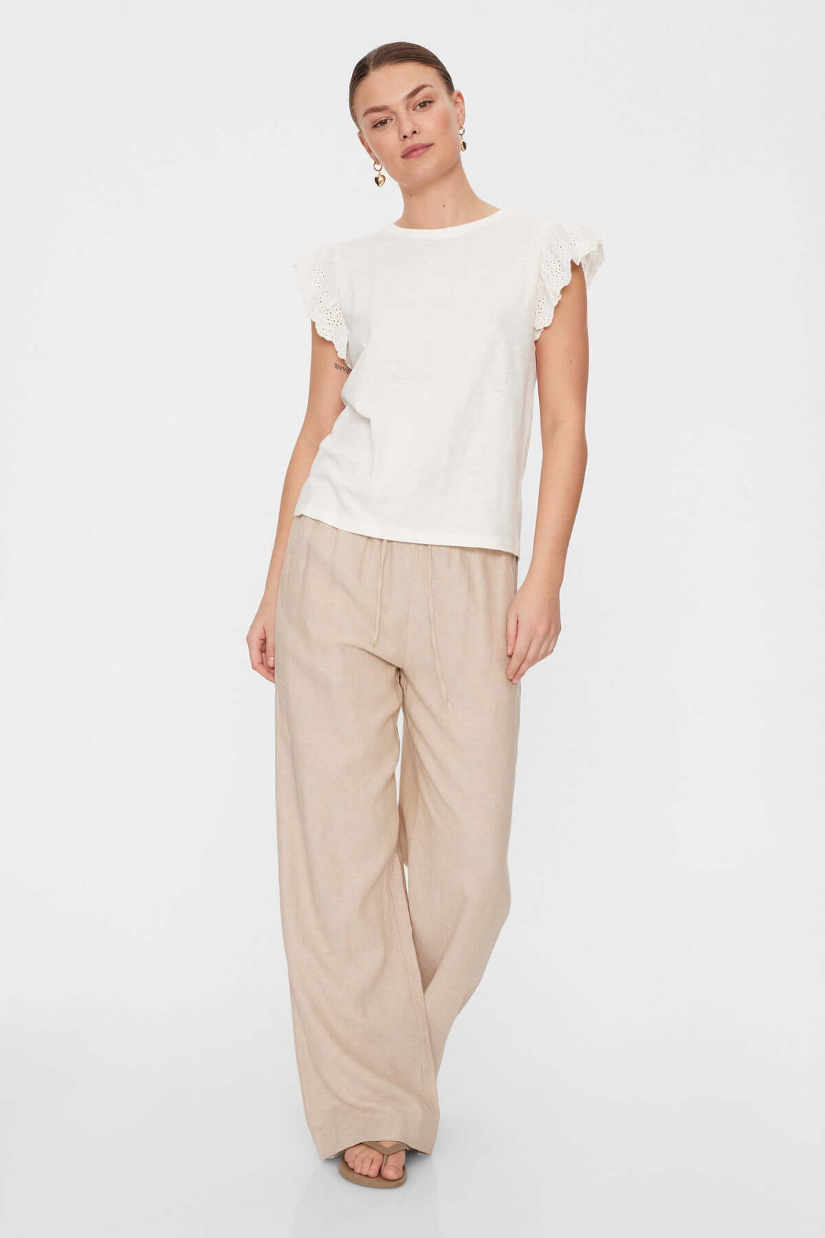 Freequent Broek, LAVA, Sand Melange