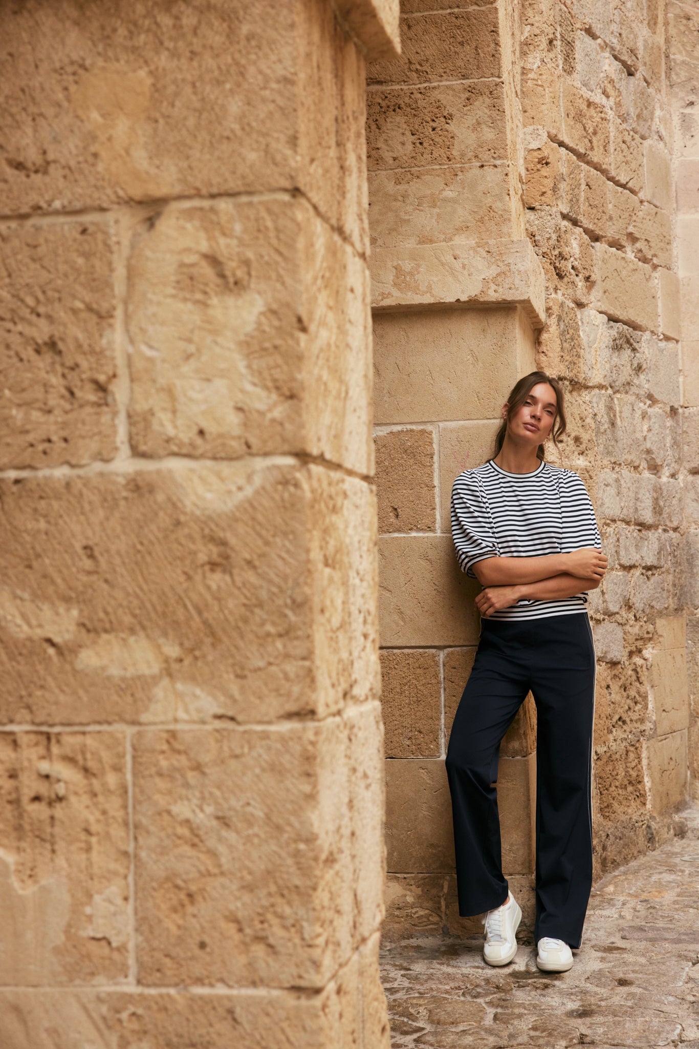 Lady Day, Shirt, AMIE, Blue- Simple White