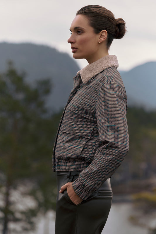 Lady Day Blazer, GEORGIA, Marin Check Print