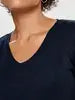 Only Shirt, SILVERY, V Neck Lurex NOOS, Night Sky