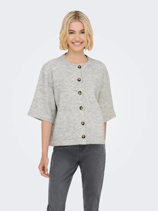 Only Dames Cardigan CAMILLA, Light Grey Melange