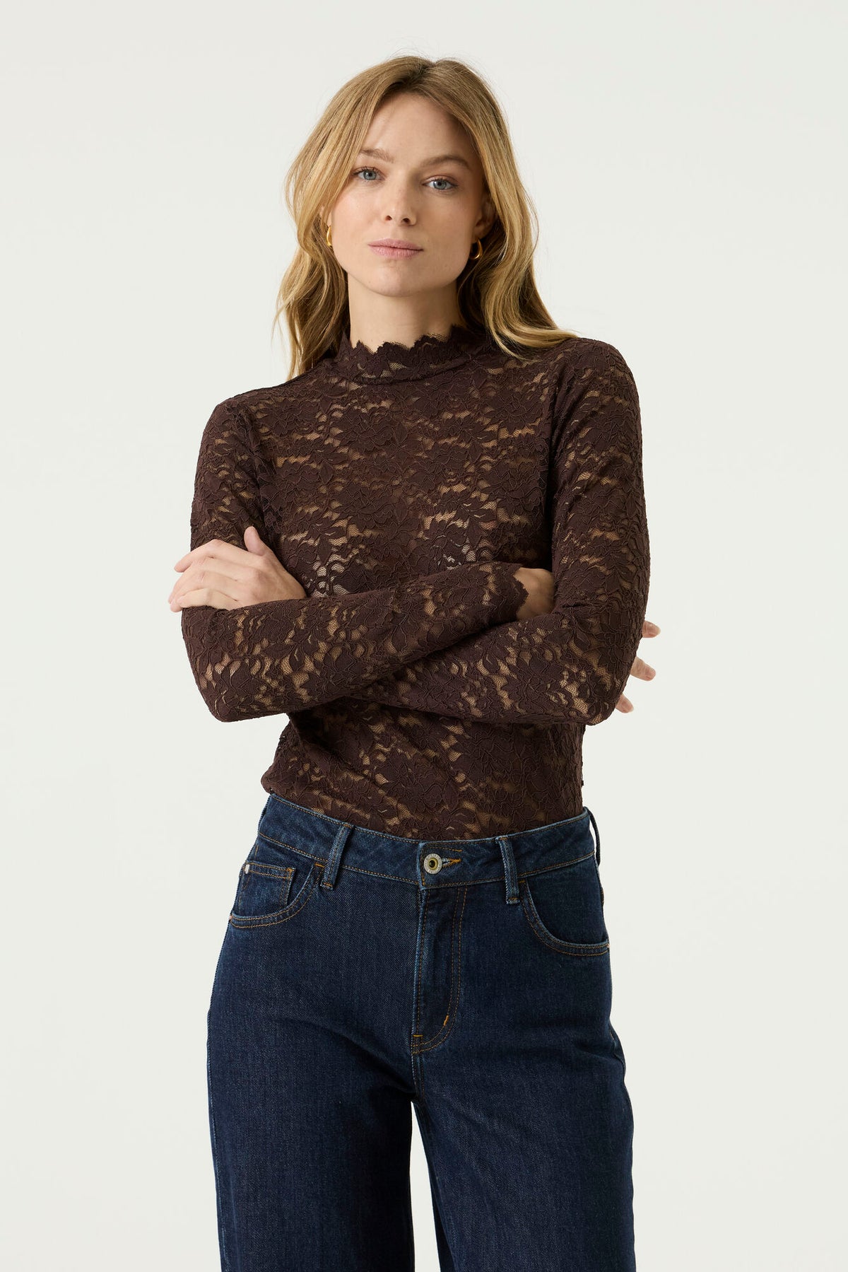Garcia Mesh top, Rosewood